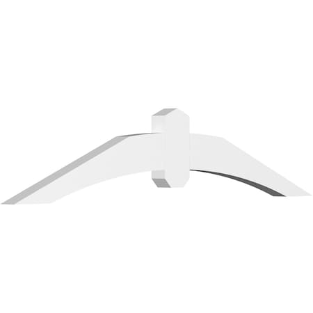 Archdale Architectural Grade PVC Gable Bracket, 48W X 10H X 2D X 4F, 5/12 Pitch